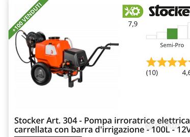 Pompa elettrica stoker 100 litri