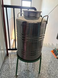 Bidone olio in acciaio Superfustinox 50 litri