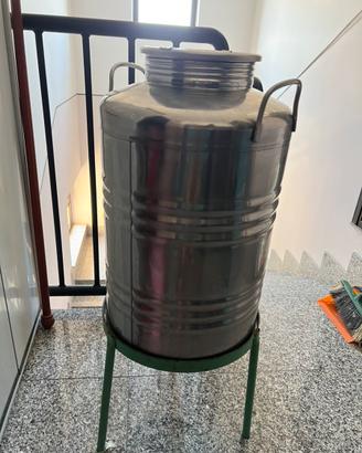 Bidone olio in acciaio Superfustinox 50 litri