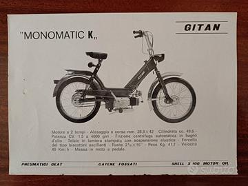 GITAN MOTO  Monomatic K – volantino