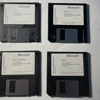 Floppy Disk installazioen MS DOS 6.22 (1, 2, 3, 4)