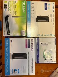 2 Modem router, Wi-Fi range extender e acces point