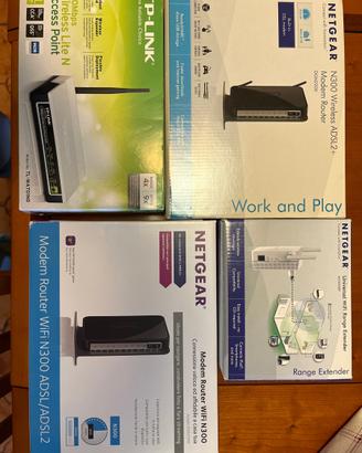 2 Modem router, Wi-Fi range extender e acces point