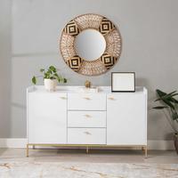 Credenza con 2 ante e 3 cassetti
