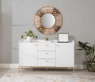 Credenza con 2 ante e 3 cassetti