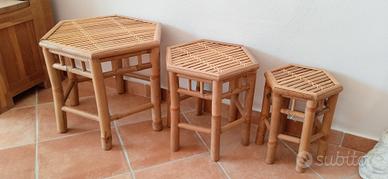 Tavolini in bambù 