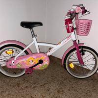 Bici da bambina BTwin bianca e rosa