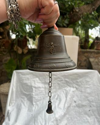 CAMPANA D’EPOCA IN BRONZO/OTTONE PESANTE