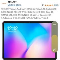 Tablet teclast Android con cover 