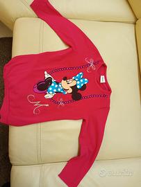 Maglietta bambina stampa Minnie 