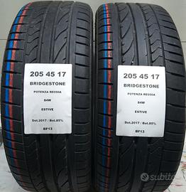 2 GOMME 205 45 17 BRIDGESTONE BF13