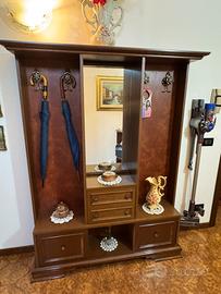 Mobile appendiabiti da ingresso in noce