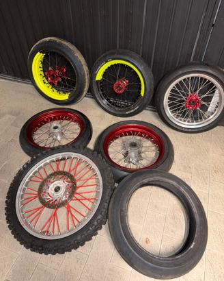 Honda CRF - Cerchi, plastiche e scarichi
