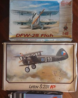 Lotto kit modellismo aerei WWI vintage varie scale