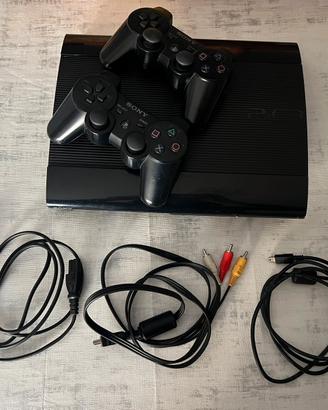 PlayStation 3 super slim originale + 2 controller