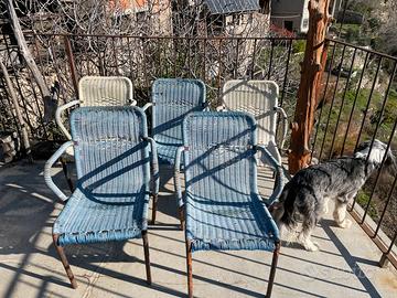 Sedie originali ferro anni 50