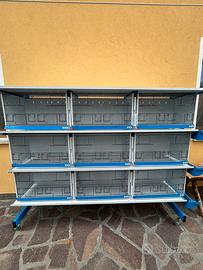 Batteria di gabbie