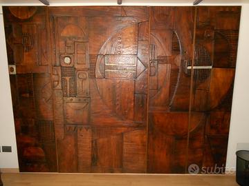 Scultura su Pannello in Legno