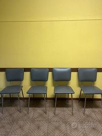 Set di 10 sedie color grigio