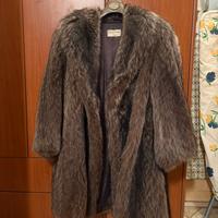 Pelliccia vera vintage marrone