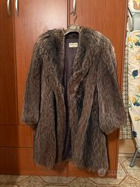 Pelliccia vera vintage marrone