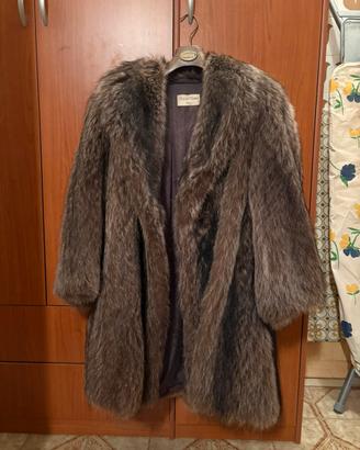 Pelliccia vera vintage marrone
