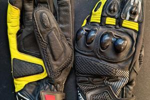 Guanti moto in pelle con rinforzi tg.M CEE