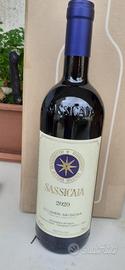 bottiglie sassicaia varie annate