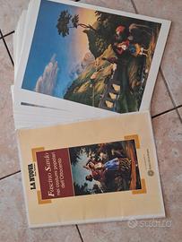 Raccolta 16 schede costumi sardi 800