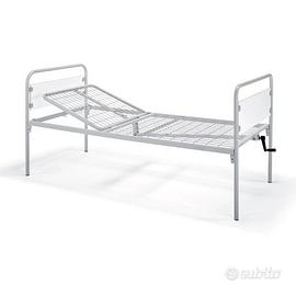 Letto Ortopedico ad 1 Manovella con Schienale Reg.