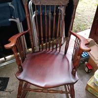 sedia a dondolo vintage