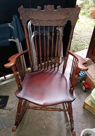 sedia a dondolo vintage