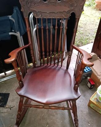 sedia a dondolo vintage