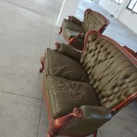 3 divani vintage 1 poltrona e 1 specchio - divano