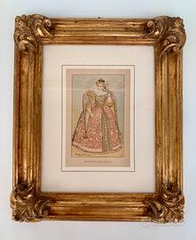 Albert Robida-Coppia Cromolitografie Moda1891-31cm