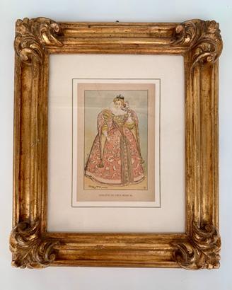 Albert Robida-Coppia Cromolitografie Moda1891-31cm