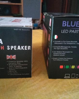 Casse attive amplificate bluetooth con batt. ricar