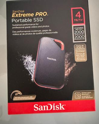 Disco esterno sandisk extreme pro 4TB