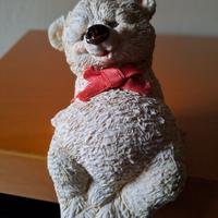 Artefice statuina orso bianco seduto anni 90