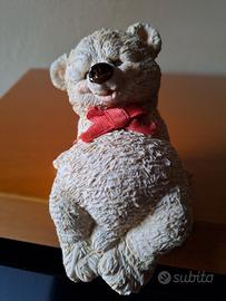 Artefice statuina orso bianco seduto anni 90
