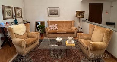 Salotto vintage anni ’50 – Divano + 2 poltrone