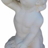 Putto per fontana in polvere di marmo