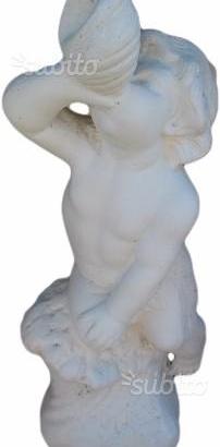 Putto per fontana in polvere di marmo