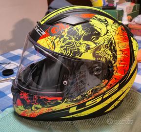 Casco Integrale Moto Doppia Visiera Ls2 FF320