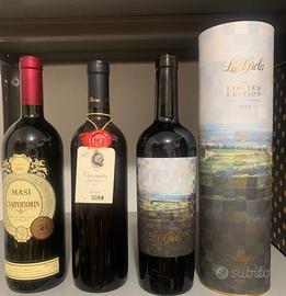Lotto vini da collezione edizioni limitate
