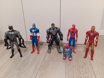 Supereroi grandi Hulk Spiderman Ironman Captain Am