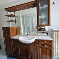 Mobile bagno marca Idea in legno scuro