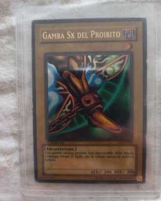 yu-gi-oh prima edizione, gamba sx del proibito