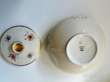 Ciotola antica in ceramica KPM Kristal