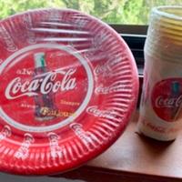 Coca-Cola piatti bicchieri in carta lotto